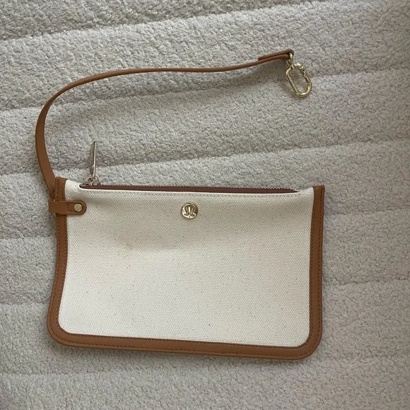 lululemon athletica | Bags | Lululemon Canvas Tote Bag Insert Wallet  Wristlet | Poshmark